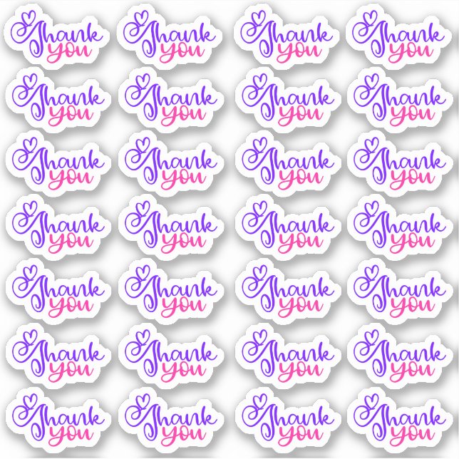 Thank You - Vinyl Sticker (Front)