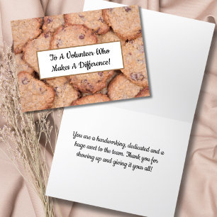 Thank You Volunteer Chocolate Chip Cookies