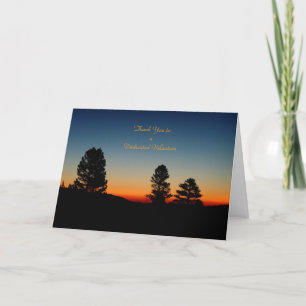 Thank You Volunteers Greeting Card, Sierra Sunrise Card