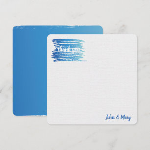 Thank You Watercolor Paint Smudge Card
