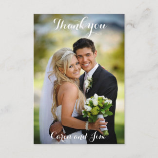 Thank You Wedding Card