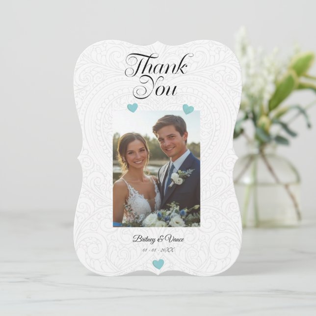 Thank You - Wedding Card (Standing Front)