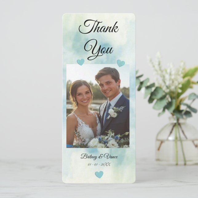 Thank You - Wedding Card (Standing Front)