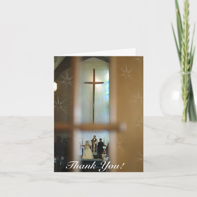 Thank You Wedding Card (Front)