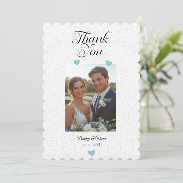 Thank You - Wedding Card (Standing Front)