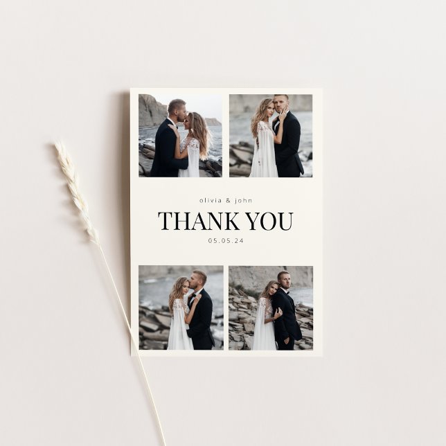 Thank You Wedding Card with Photos (Creator Uploaded)