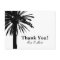 Thank you wedding cards with palm tree image