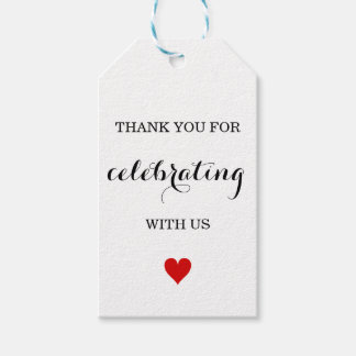 THANK YOU WEDDING FAVOR TAGS