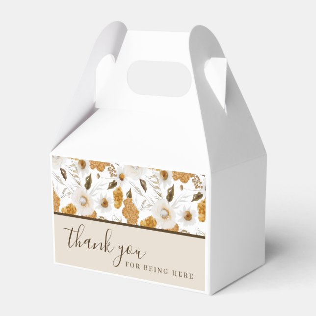 Thank You Wedding Favour Boxes (Front Side)