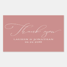 Thank You, Wedding Favour, Rose, White