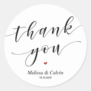 Thank you wedding favour Wedding Sticker / label