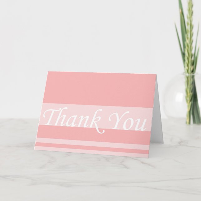 Thank You Wedding Gift Acknowledgement Blank Insid Card (Front)