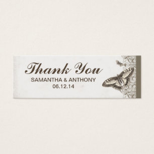 thank you wedding gift tag for your favours