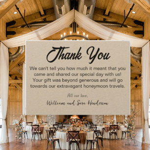 Thank You_Wedding guests kraft Thank You Cards