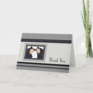 Thank You Wedding Party Grooms Side Card