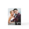 Thank You Wedding Photo Modern Script Note Card