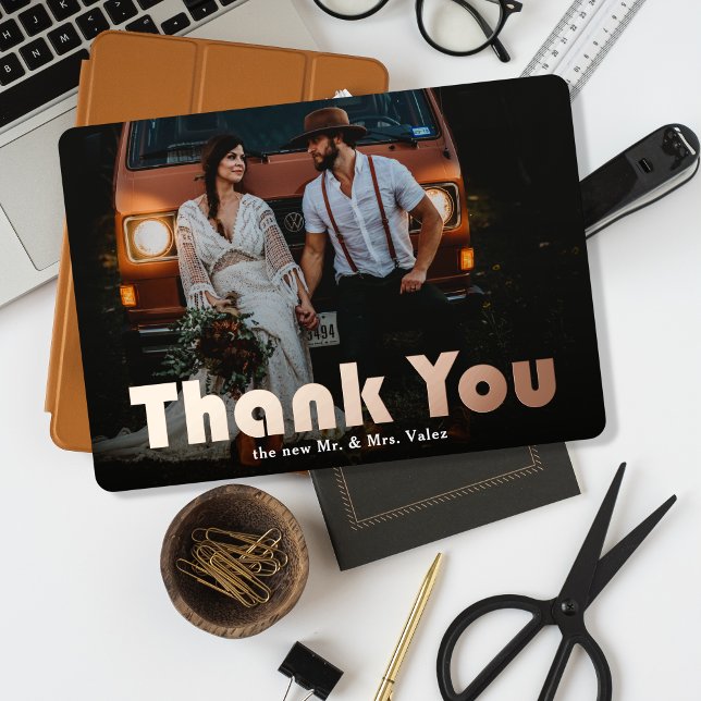 Thank You Wedding Photo Real Foil Headline (Creator Uploaded)
