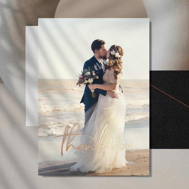 Thank You Wedding Real Foil Cards with Envelope (Creator Uploaded)