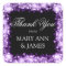 Thank You Wedding Sparkling Lights Purple