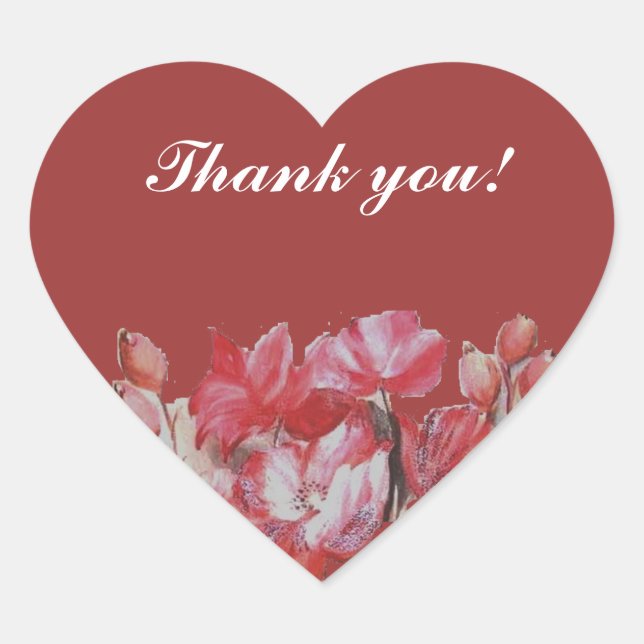 thank you wedding sticker (Front)