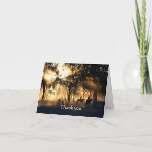 Thank you Western Cowboys Scripture Card