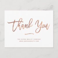 Thank You | White Custom Retail Small Business