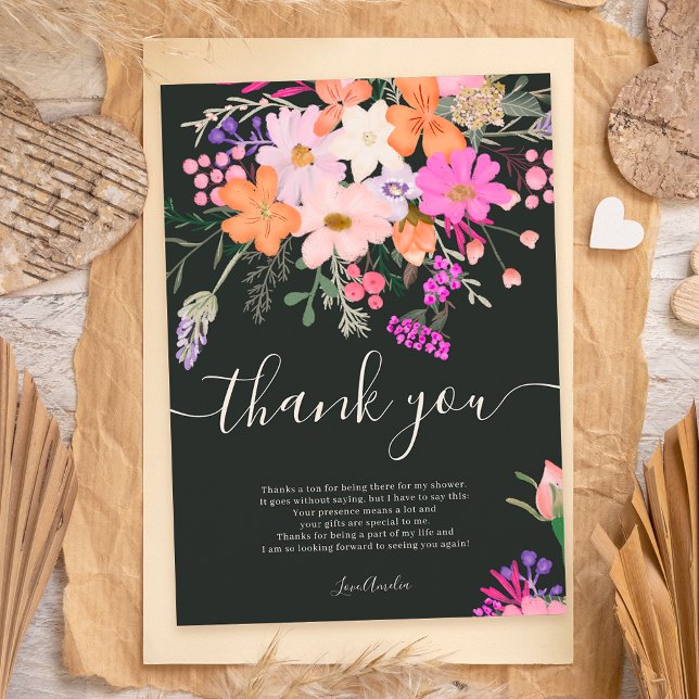 Thank you wild flowers pastel spring shower (Creator Uploaded)