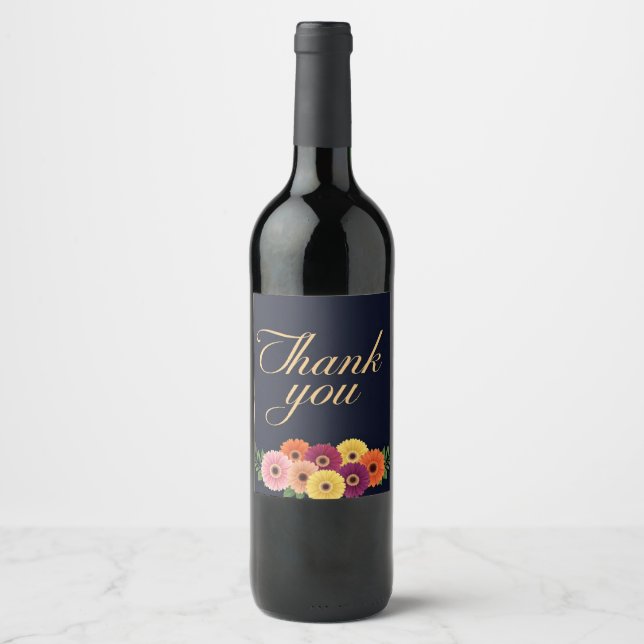 Thank You  Wine Label (Front)