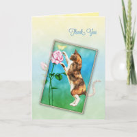Thank you with a playful cat