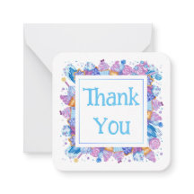 Thank You with Blue Desserts