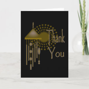 Thank You With Bronze Wind Chime & Sunburst