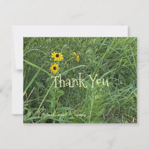 Thank You with Flowers Postcard