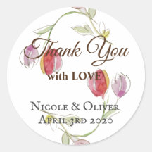 Thank You with Love Tulips