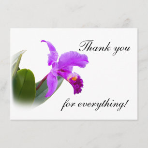 Thank You with Orchid Card