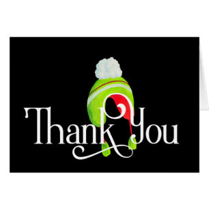 Thank You with Red and Green Winter Hat