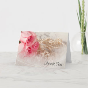 Thank you with roses card