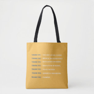Thank you workers COVID19 Tote Bag