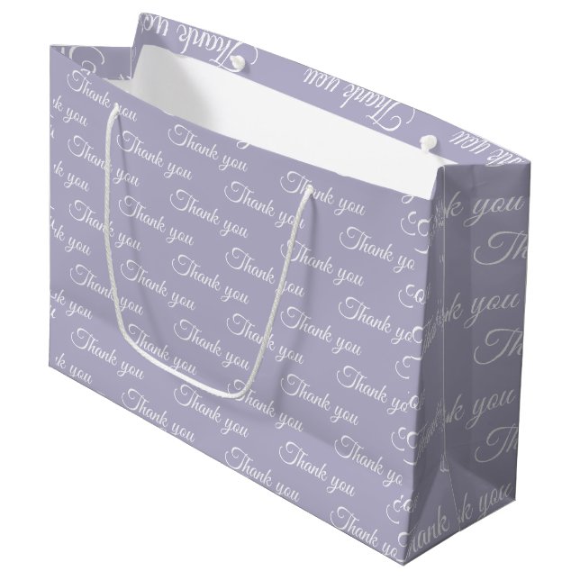 Thank you Wrapping paper  Large Gift Bag (Front Angled)
