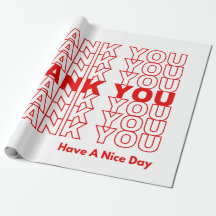 Thank You Wrapping Paper Small Business