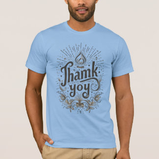 thank you written t-shirt design.