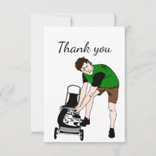 Thank You Yard Work, Lawn Maintenance, Handyman, Card