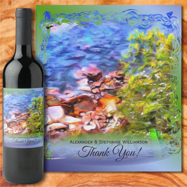 Thank You Yelapa Scenic Path View 0819 Wine Label (Creator Uploaded)