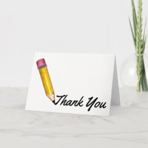 Thank You Yellow #2 Pencil School Teacher Educator