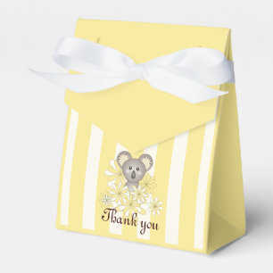 Thank You Yellow Koala Baby Shower   Kids Birthday Favour Box