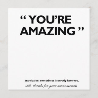 Thank you! you card