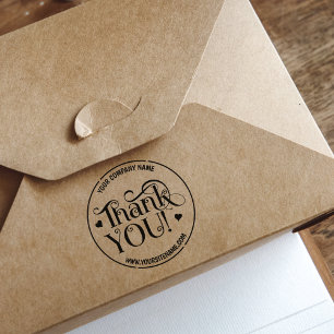 Thank You, Your Business and Site,  Rubber Stamp