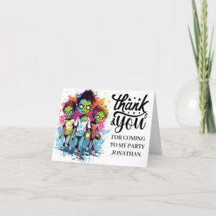THANK YOU zombie costumes for kids Card