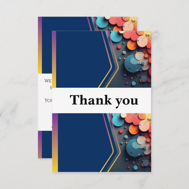 Thank your loved ones with this beautiful wedding  thank you card (Front/Back)