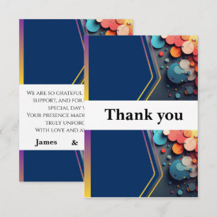 Thank your loved ones with this beautiful wedding you card
