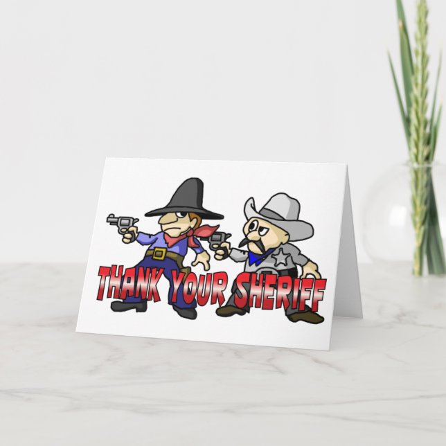Thank Your Sheriff Thank You Card (Front)